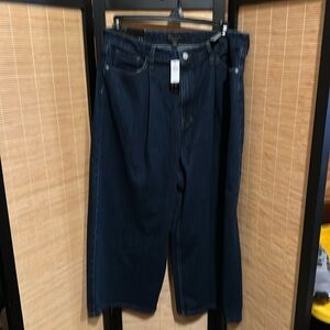 Banana Republic wide leg crop jeans